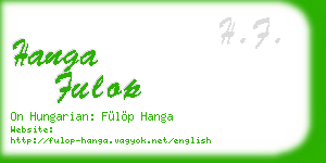 hanga fulop business card